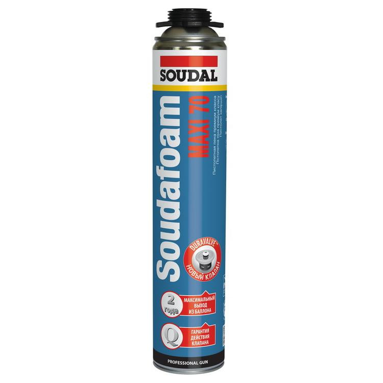 Пена монтажная Soudal Soudafoam Maxi 70 пистолетная зимняя 870 мл