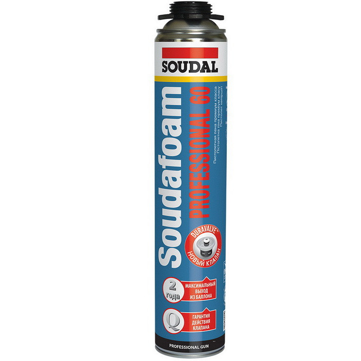 Пена монтажная Soudal Soudafoam Professional 60 зимняя пистолетная 750 мл