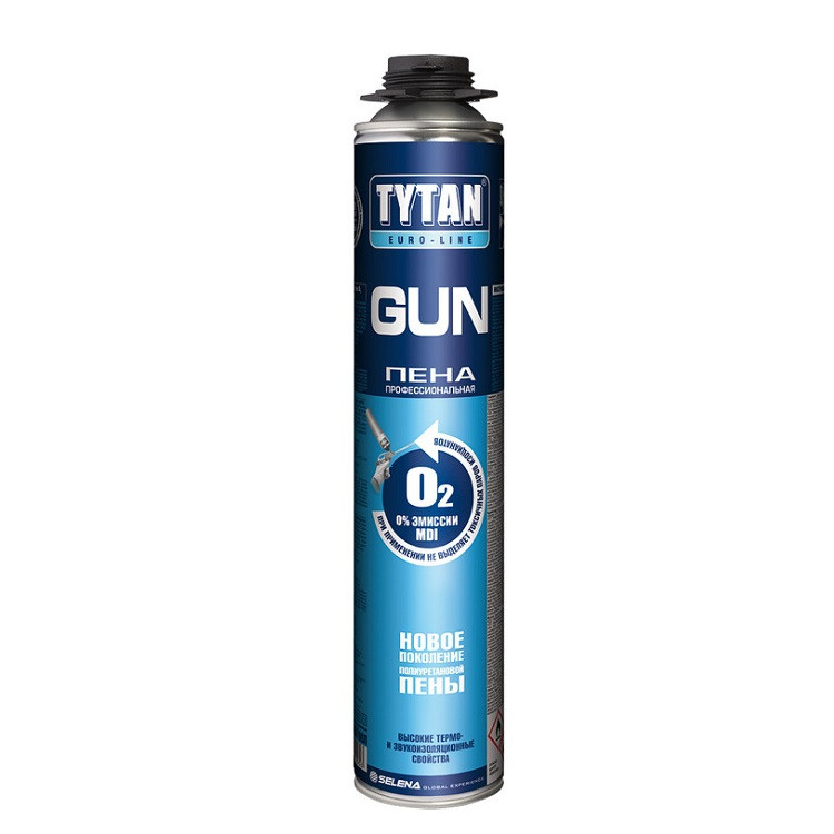 Пена монтажная профессиональная Tytan Euro-Line Gun 750 мл