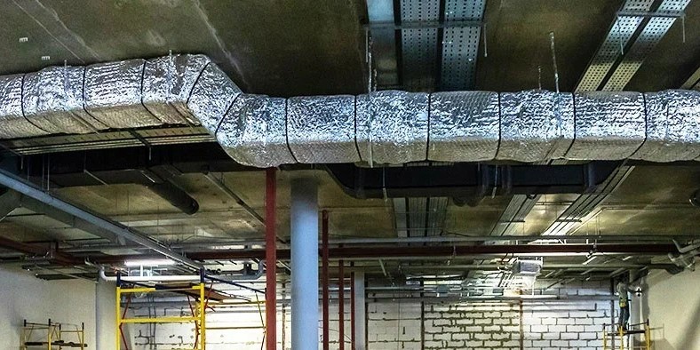 Тепловая изоляция газоходов и воздуховодов