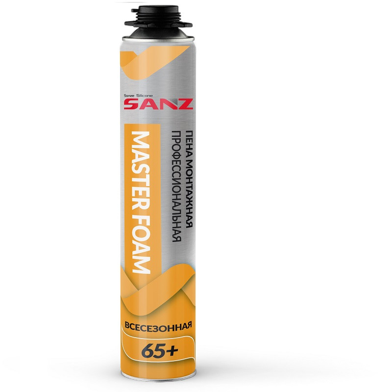 Пена монтажная профессиональная Sanz Pu Foam Master SA1027 65 всесезонная