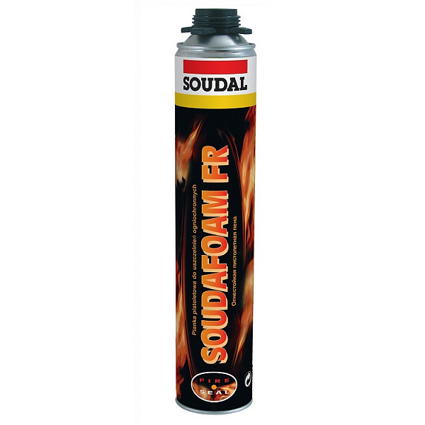 Пена монтажная Soudal Soudafoam FR огнестойкая 750 мл Пена монтажная Soudal Soudafoam FR огнестойкая 750 мл